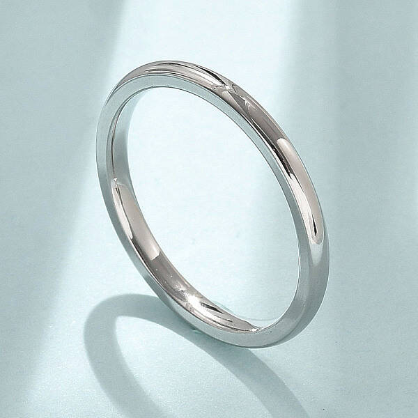 304 Stainless Steel Plain Band Rings