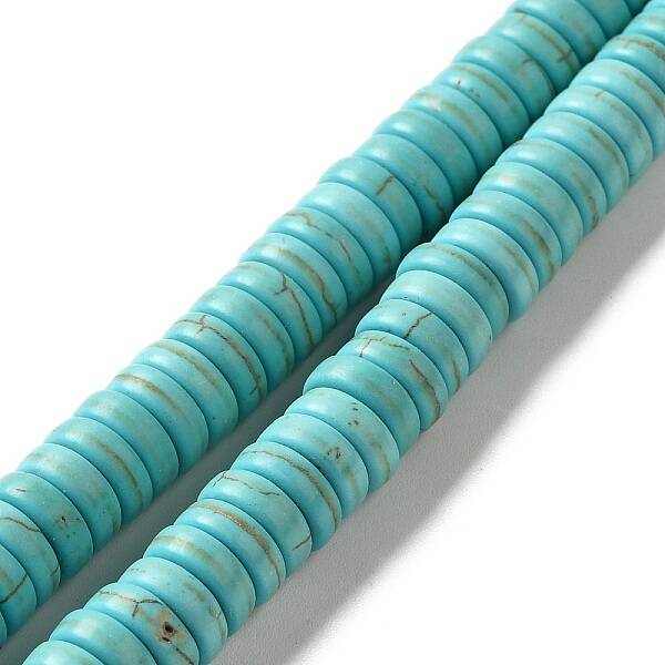 Synthetic Turquoise Dyed Beads Strands
