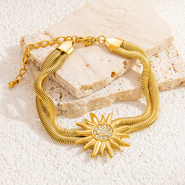 Sunflower 304 Stainless Steel Multi-layer Bracelets