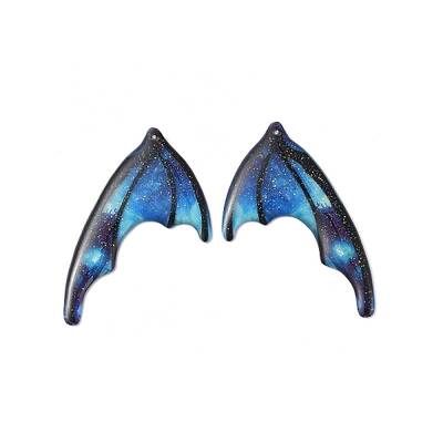 Translucent Resin Glitter Powder Pendants