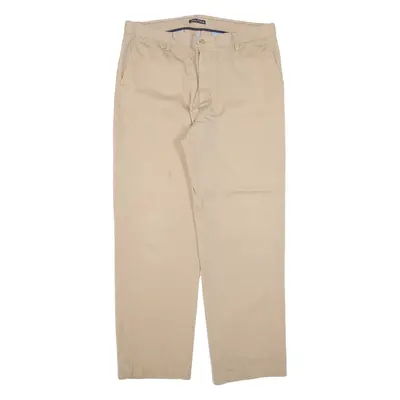 NAUTICA Chino Mens Trousers Beige Relaxed Straight W36 L32