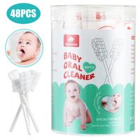 Baby Tongue Cleaner, Newborn Baby Toothbrush, 96PCS Disposable Infant Toothbrush Clean Baby Mouth,Gauze Gum Cleaner Toothbrus...