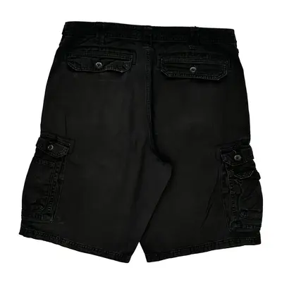 Lee Cargo Shorts - 36W 12L Black Cotton | Size: 36″ waist