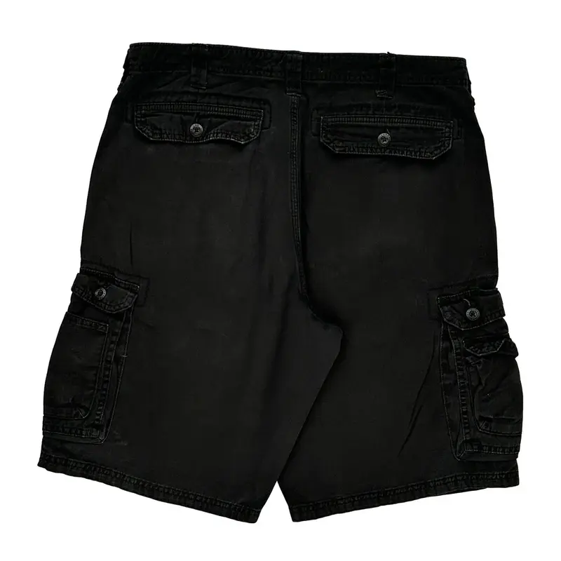 Lee Cargo Shorts - 36W 12L Black Cotton | Size: 36″ waist