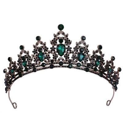Alloy Rhinestone Crown Hair Bands