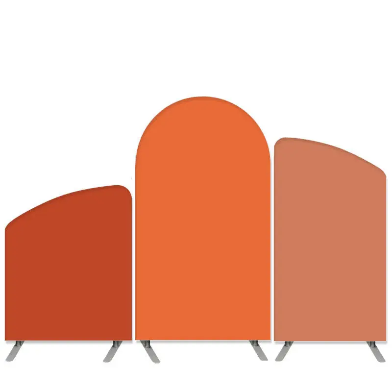 Aperturee Autumn Theme Orange Solid Color Arch Backdrop Kit | Chiara Wall Backdrop Diy | Custom Chiara Arched Covers | Diy Ar...