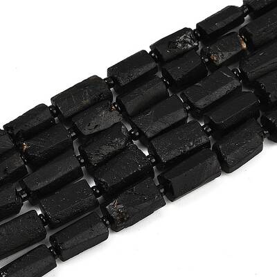 Natural Black Tourmaline Beads Strands
