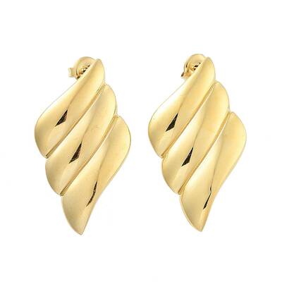 Ion Plating(IP) 304 Stainless Steel Stud Earrings