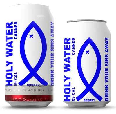 Holy Water Beersy Can Cover (GLOW)