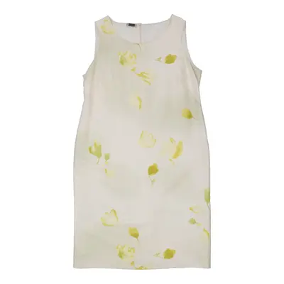 Krizia Midi Dress - Large Cream Silk