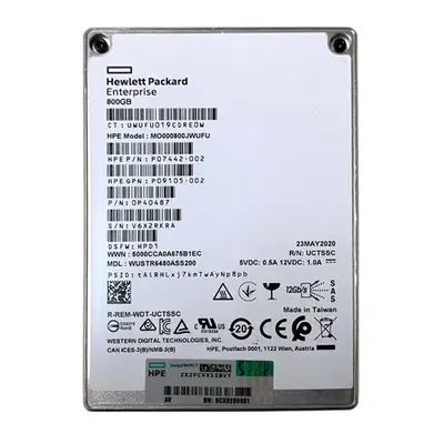 HP P07442-002 | 800GB SAS 12Gb/s PCI Express NVMe 3.0 x4 Mixed Use 2.5-Inch Solid State Drive