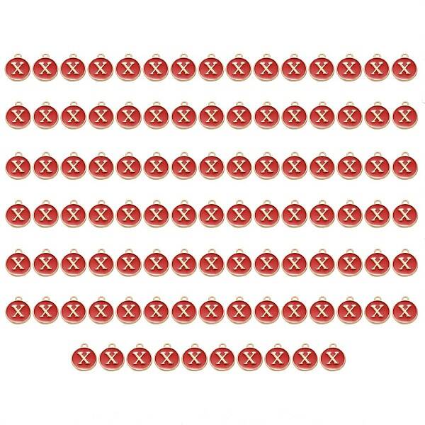 Golden Plated Enamel Alloy Charms