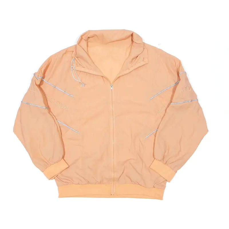 Windbreaker Jacket Orange Womens M