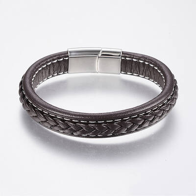 Braided Leather Cord Bracelets