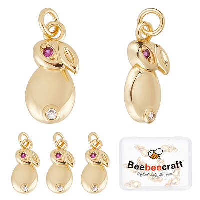 Brass Micro Pave Cubic Zirconia Pendants