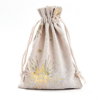 Christmas Theme Cotton Fabric Cloth Bag
