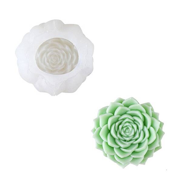 Succulent Plant DIY Candle Silicone Molds