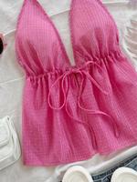 Women's Plain Cami Top, Lady Casual Sleeveless Top for Summer, Fashion Women's Clothing for Beach Holiday Vacation, Womenswea...