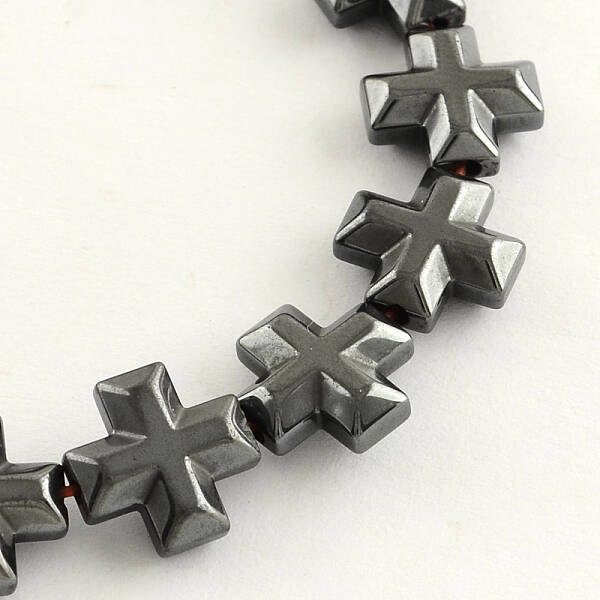 Non-magnetic Synthetic Hematite Bead Strands