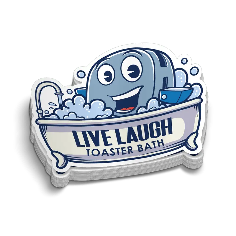 Toaster Bath - Hard Hat Decal