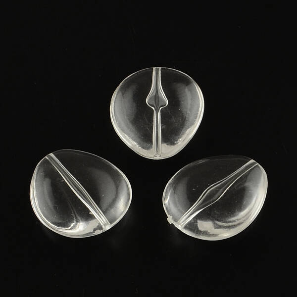 Teardrop Transparent Acrylic Beads