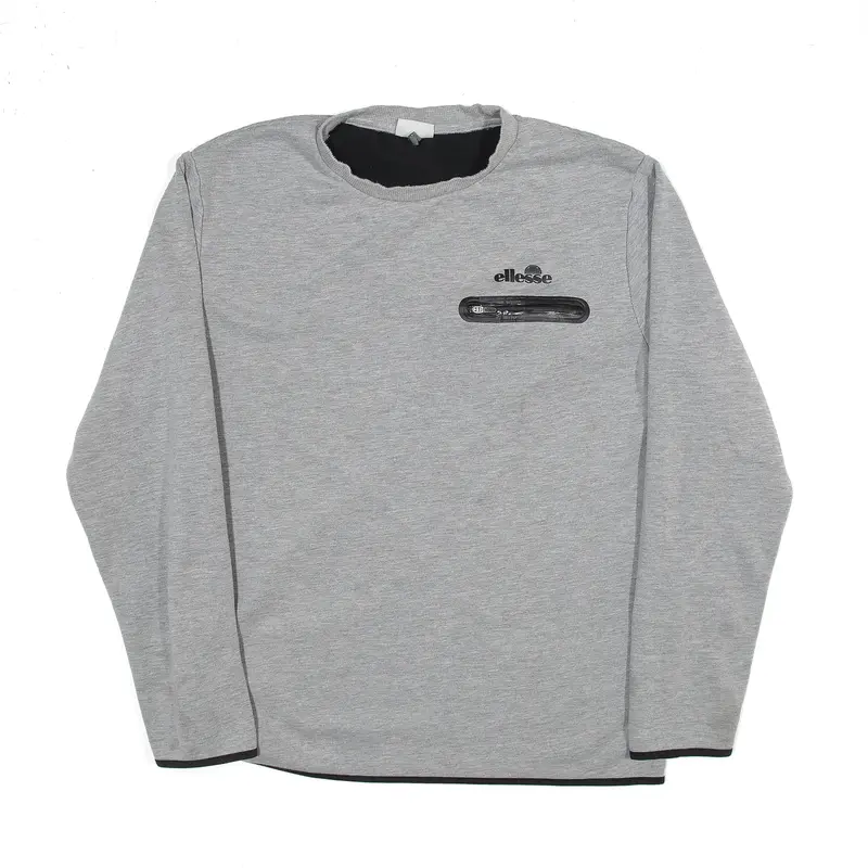 ELLESSE Sports Grey Sweatshirt Mens M