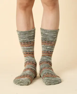 Men's Fair Isle Vintage Socks Sikka