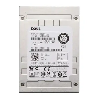N9PTK Dell 800GB Multi-Level Cell SAS 12Gb/s Hot-Pluggable 2.5-Inch Solid State Drive for PowerEdge Servers