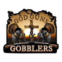 God Guns And Gobblers Turkey Sticker, Turkey Hunting Sticker, Grim Reaper Broadheads Decal, Turkey Broadheads Vinyl For Guns ...
