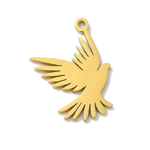 5Pcs 201 Stainless Steel Pendants