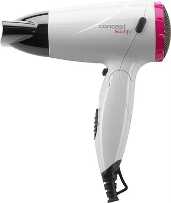Concept Beautiful Hair Dryer White + Pink 1 Pcs