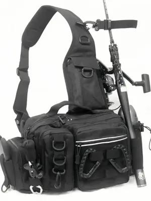 Unisex Camo Pattern Sling Bag, Multi-functional Waterproof Large Capacity Tool Crossbody Bag, Tackle Accessories for Summer...