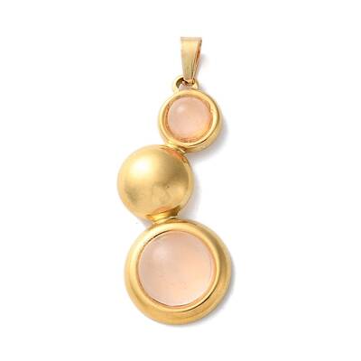 Natural Rose Quartz Pendants