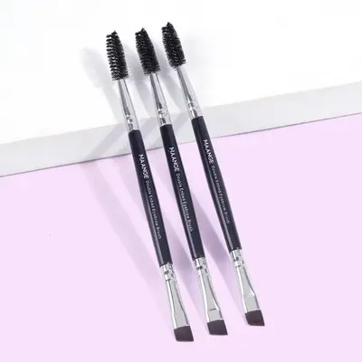 MAANGE Double-Ended Eyebrow Brush, Professional Angled Brow Brush, Eyelash Spoolie Brush, Beauty Makeup Brushes, Makeup Brush...