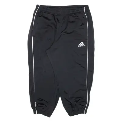 ADIDAS Womens Track Pants Black Tapered L W30 L20