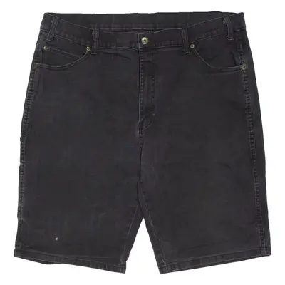 DICKIES Mens Workwear Shorts Black Relaxed XL W38
