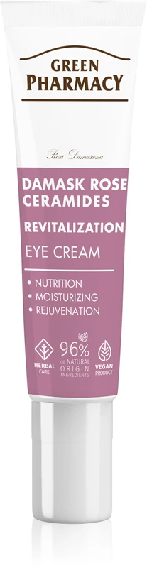 Green Pharmacy Damask Rose & Ceramides Revitalizing Eye Cream 15 ml