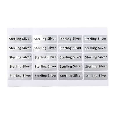 PET Sterling Silver Stickers
