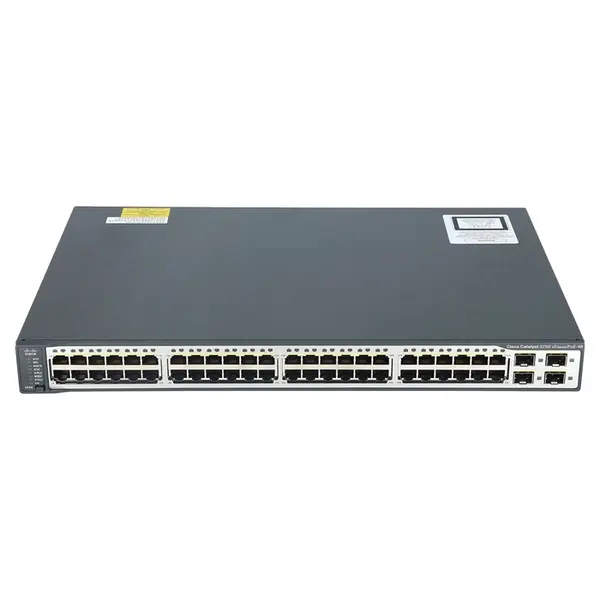Cisco WS-C3750V2-48PS-E-RF | Catalyst 3750V2 Series C3750V2-48P 48 x RJ-45 Ports PoE 10/100Base-TX + 4 x SFP Ports Layer 3 Ma...
