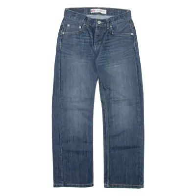 LEVI'S 505 Jeans Boys Blue Regular Straight W25 L25