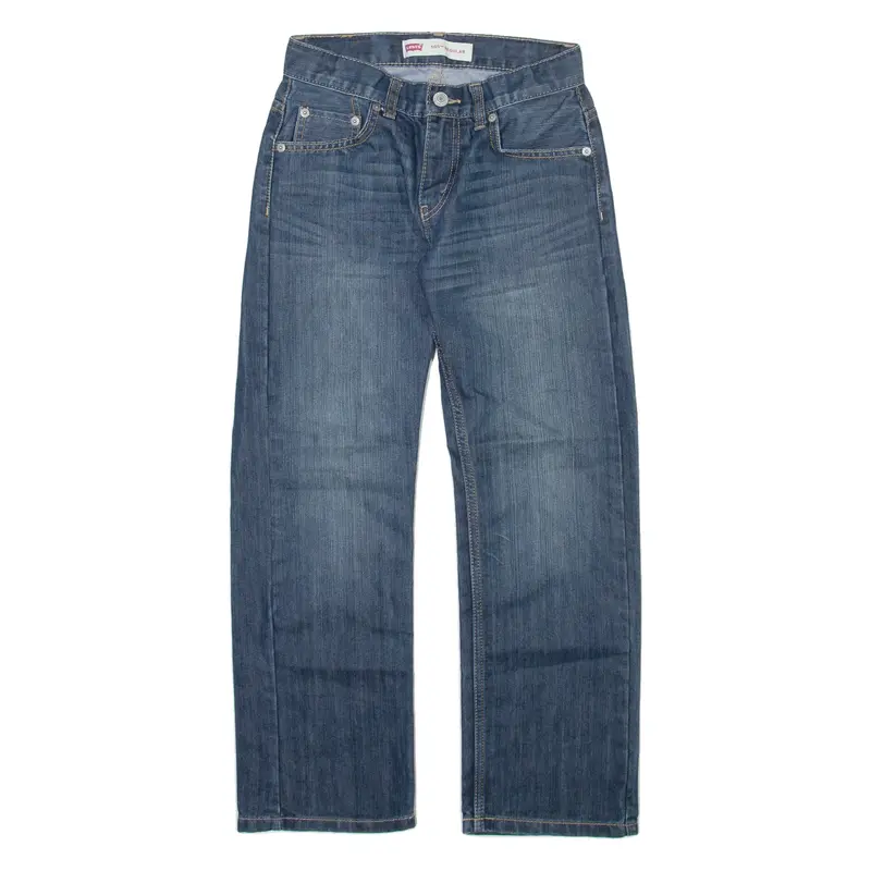 LEVI'S 505 Jeans Boys Blue Regular Straight W25 L25