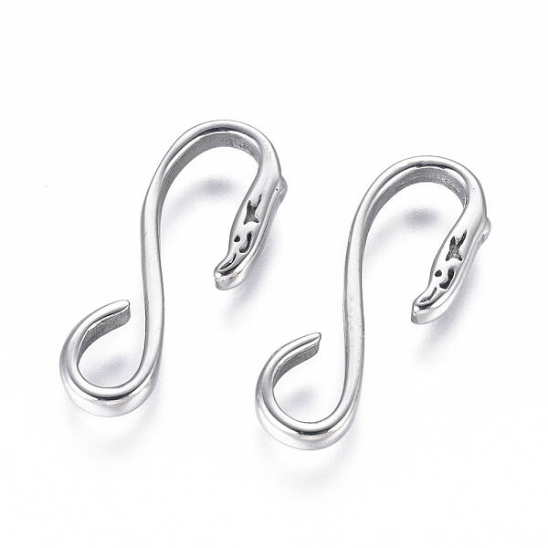 Non-Tarnish 304 Stainless Steel S Hook Clasps