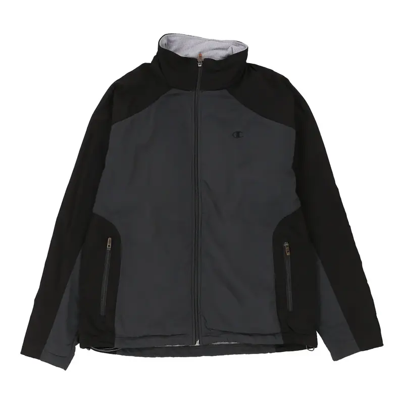 Champion Jacket - Large Grey Polyester