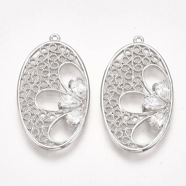 Brass Filigree Pendants