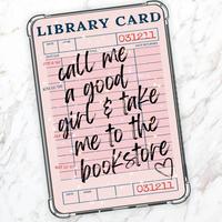 Vintage Library Card Holographic Cardstock Clear Case Insert for Kindle | Smutty Book Lover Gift | Bookish Stickers for Kindl...