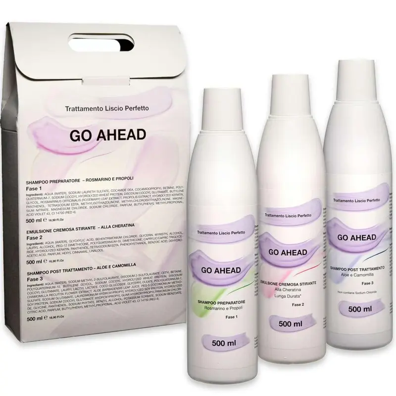 Go ahead - creamy straightening emulsion with keratin - lilac line 500 ml