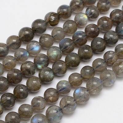 Natural Labradorite Round Bead Strands
