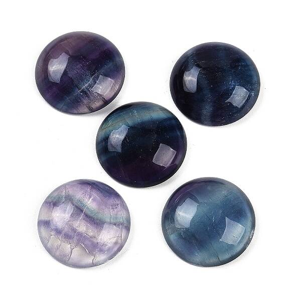 Natural Colorful Fluorite Cabochons
