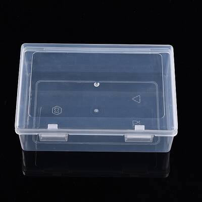 Rectangle Plastic Storage Organizer Boxes with Hinged Lid
