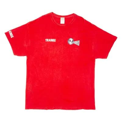 GILDAN Trainee Holy Cow Mens T-Shirt Red XL